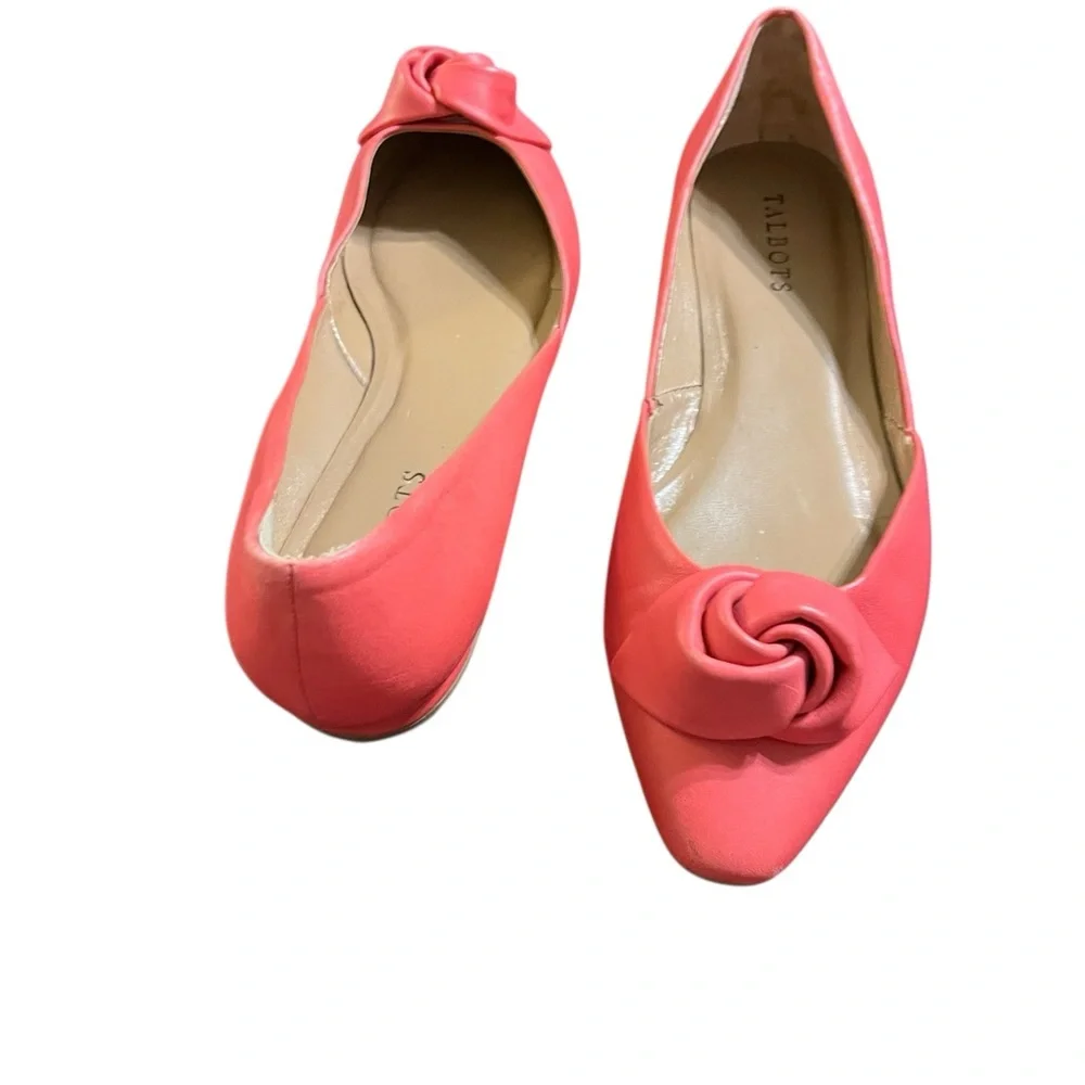 Talbots pink rose flats size 9B - Picture 7 of 13